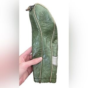 Vintage Driver 1 Golf Club Headcover Green and Silver